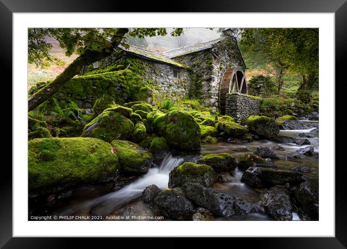 The enchanted secret mill in the lake district 616 Framed Mounted Print by PHILIP CHALK