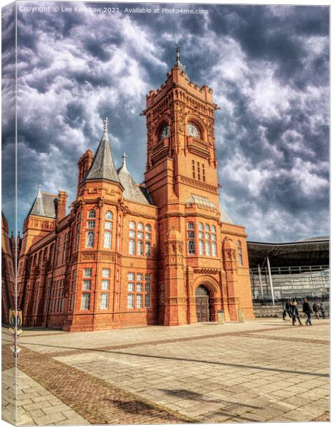 "A Historic Icon: The Pierhead Building" Canvas Print by Lee Kershaw