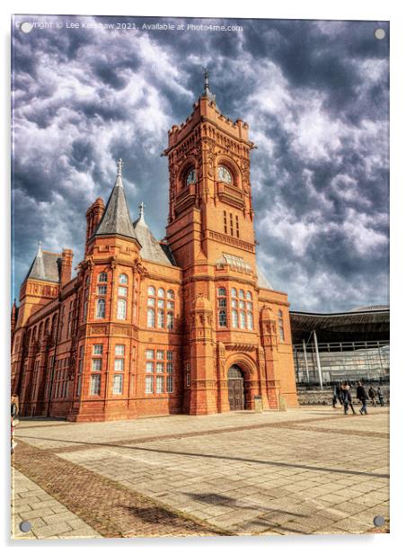 "A Historic Icon: The Pierhead Building" Acrylic by Lee Kershaw