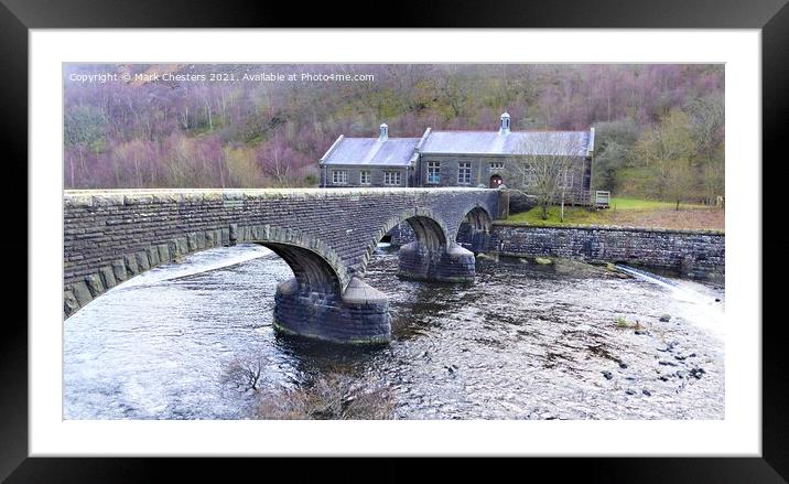 Cabin Coch bridge Framed Mounted Print by Mark Chesters