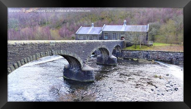 Cabin Coch bridge Framed Print by Mark Chesters