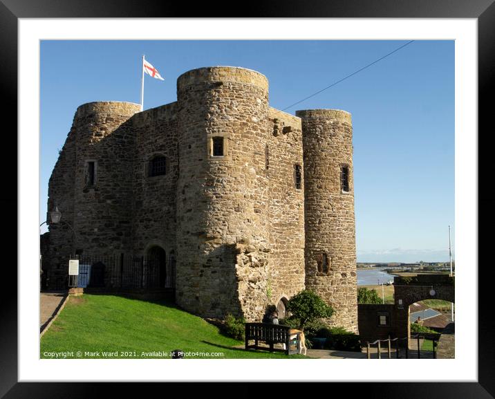 Rye Castle Framed Mounted Print by Mark Ward