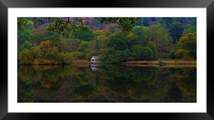 Rydal Water Boat House The Lake District Framed Mounted Print by Mark Hetherington