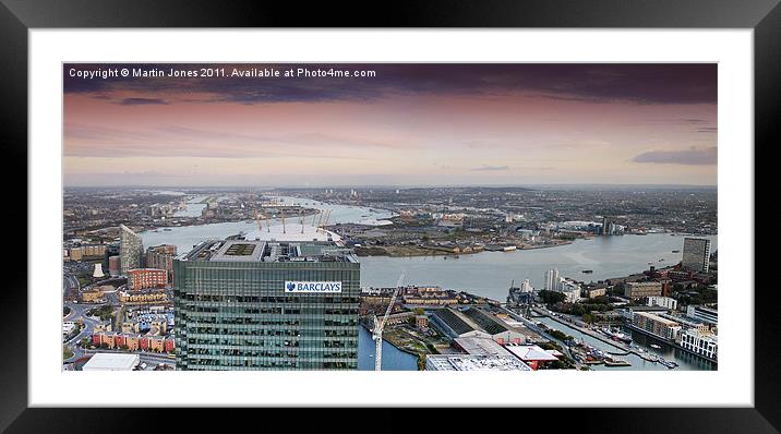 Canary Wharf Eastward Framed Mounted Print by K7 Photography