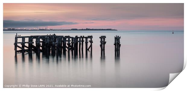 Tees Bay Print by Phillip Dove LRPS