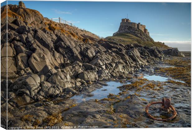 Lindisfarne Castle Canvas Print by Phillip Dove LRPS