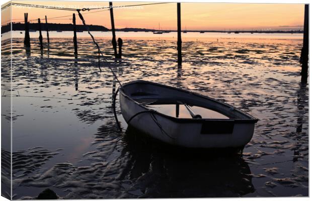 Dreamy Sunset at Poole Harbour Canvas Print by paul cobb