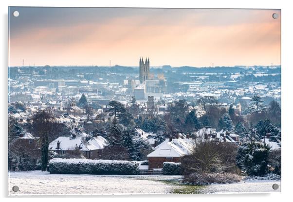 Canterbury Snow Acrylic by Stewart Mckeown