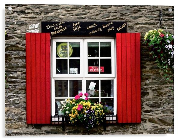 Irish Pub Window Acrylic by Stephanie Moore