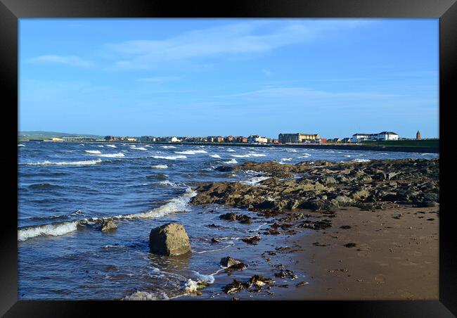 Prestwick and the seafront Framed Print by Allan Durward Photography