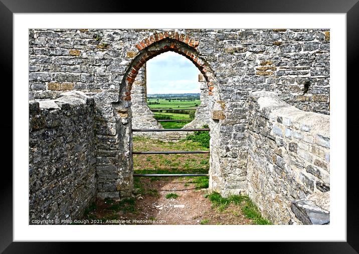 Building arch Framed Mounted Print by Philip Gough