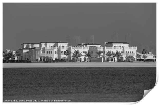 Dubai Luxury Property  Print by David Pyatt