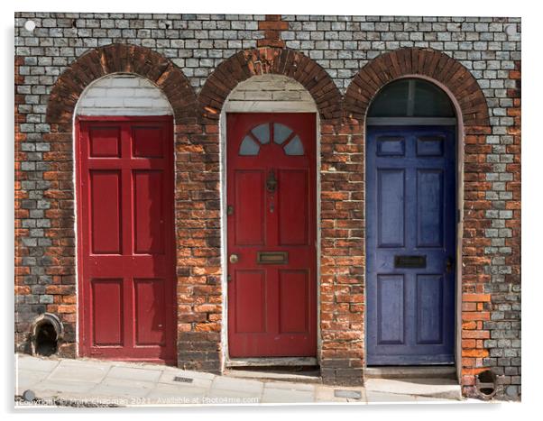 Three front doors Acrylic by Photimageon UK