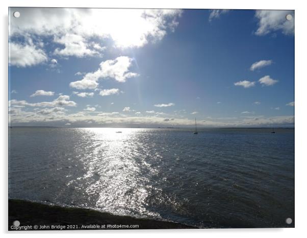 An Autumn Morning at Chalkwell Acrylic by John Bridge