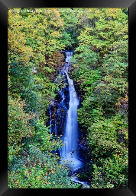 The Black Spout Waterfall, Pitlochry, Perthshire Framed Print by Navin Mistry