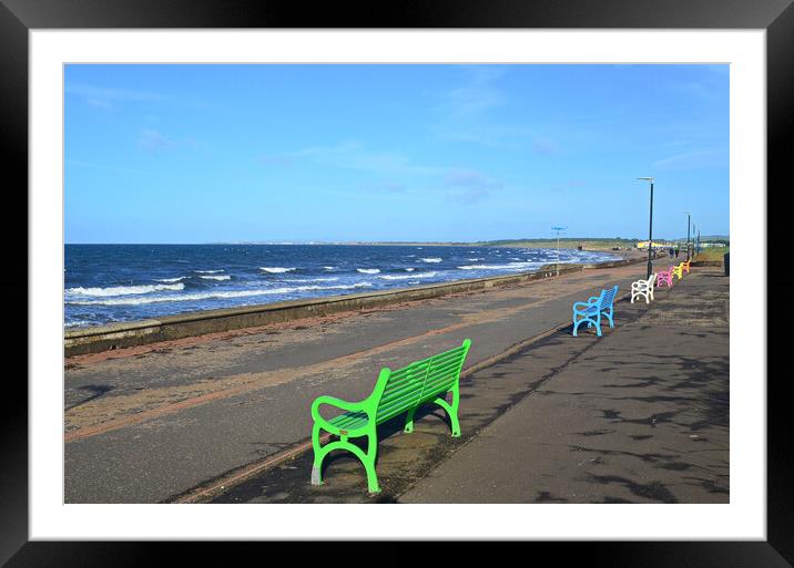 View of the Clyde from Prestwick benches Framed Mounted Print by Allan Durward Photography
