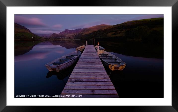Llyn Nantlle, Snowdonia Framed Mounted Print by Jules Taylor