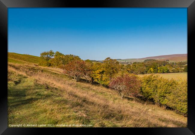 Autumn on the Pennine Way towards Newbiggin, Teesdale Framed Print by Richard Laidler