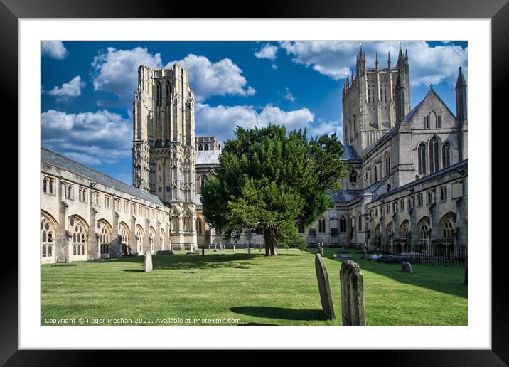 Wells cathedral Somerset Framed Mounted Print by Roger Mechan