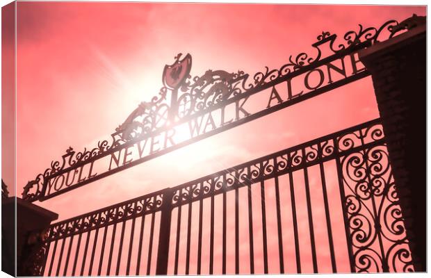The Shankly Gates Canvas Print by Picture Wizard