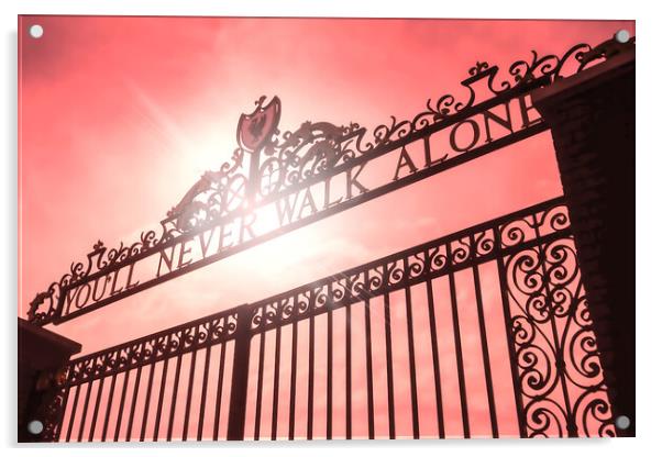 The Shankly Gates Acrylic by Picture Wizard