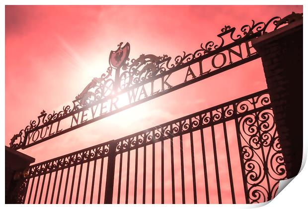 The Shankly Gates Print by Picture Wizard