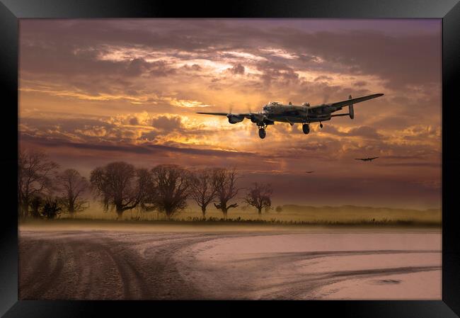 Lancasters morning return Framed Print by Gary Eason