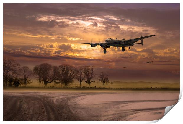 Lancasters morning return Print by Gary Eason