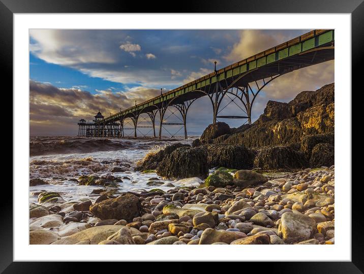 Clevedon Pier Framed Mounted Print by Rory Hailes