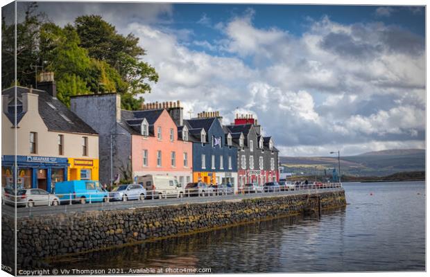 Picturesque Tobermory Canvas Print by Viv Thompson