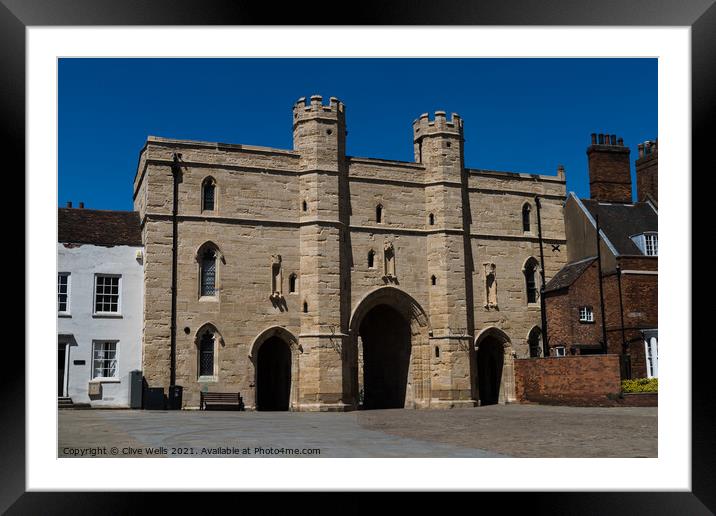 Exchequers Gate in Lincoln Framed Mounted Print by Clive Wells