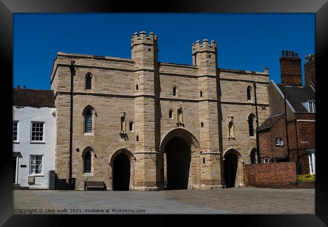 Exchequers Gate in Lincoln Framed Print by Clive Wells