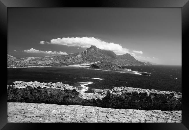 The mountain and the clouds Framed Print by Dimitrios Paterakis