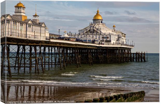 Eastbourne Pier Canvas Print by Gill Allcock