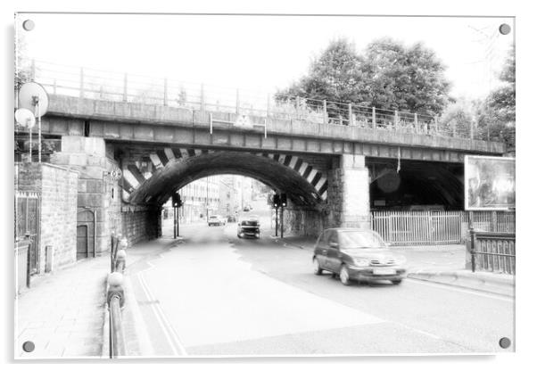 Sowerby Bridge - The Bridge Acrylic by Glen Allen