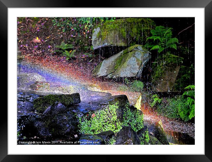 Rainbow Rocks Framed Mounted Print by Iain Mavin