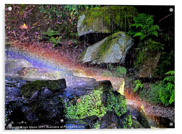 Rainbow Rocks Acrylic by Iain Mavin