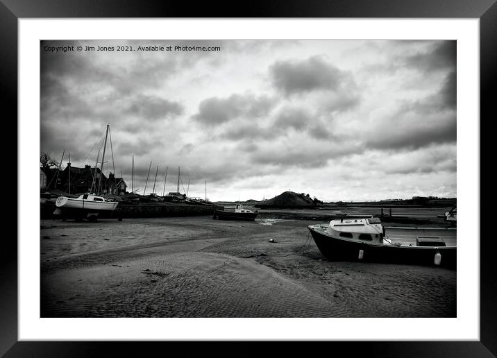 Alnmouth Boat Club Framed Mounted Print by Jim Jones