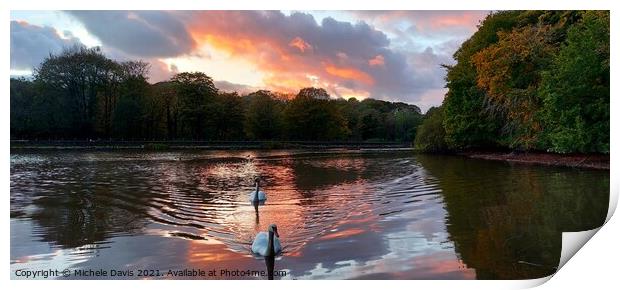 Yarrow Valley Sunset Print by Michele Davis