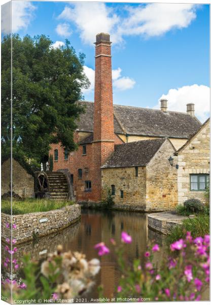 Lower Slaughter Old Mill Canvas Print by Heidi Stewart