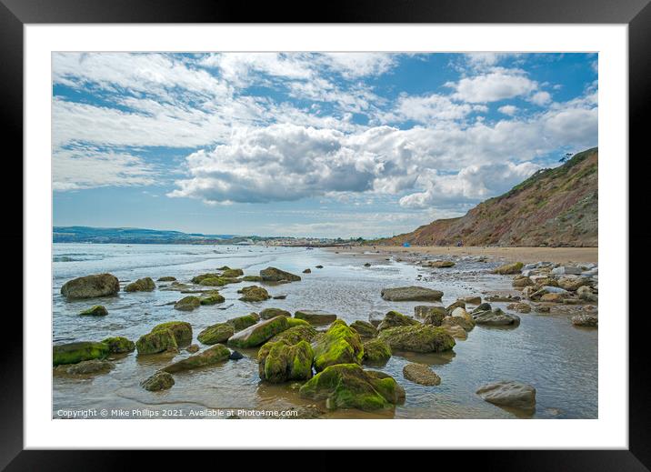 Yaverland Beach Framed Mounted Print by Mike Phillips