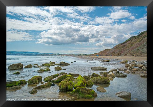 Yaverland Beach Framed Print by Mike Phillips
