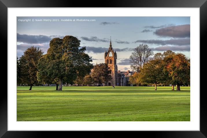 St Leonard's-in-the-Fields, South Inch Perth, Scotland  Framed Mounted Print by Navin Mistry