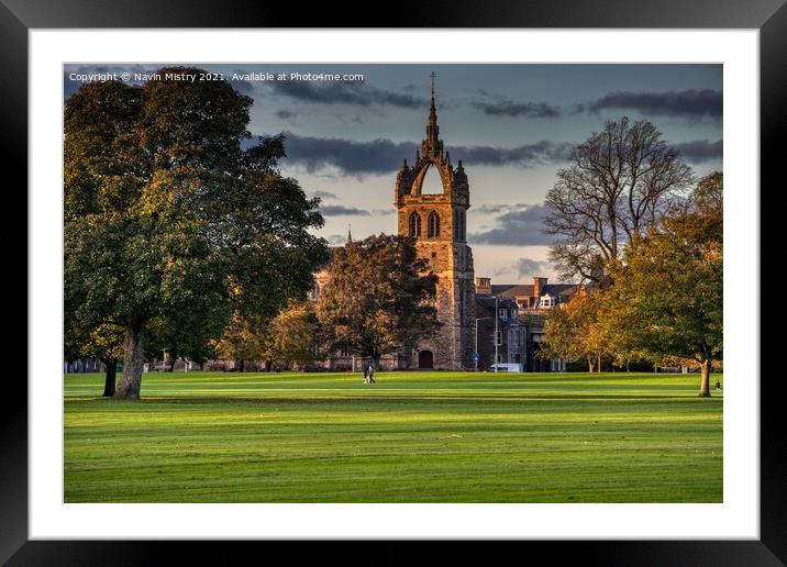 St Leonard's-in-the-Fields, South Inch Perth, Scotland  Framed Mounted Print by Navin Mistry