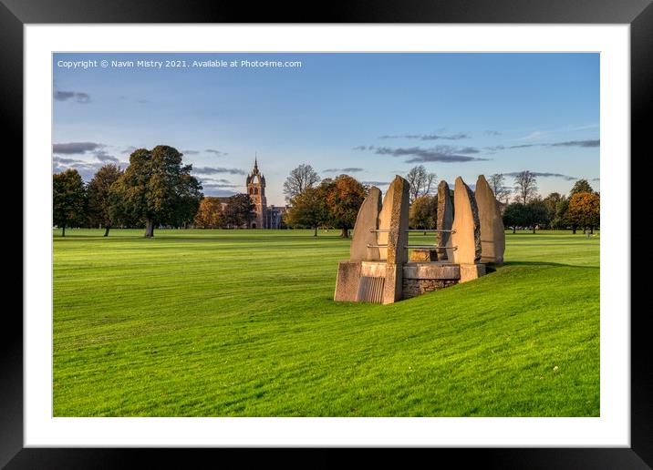 The South Inch, Perth, Scotland Framed Mounted Print by Navin Mistry