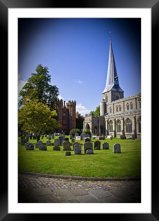 Hadleigh Church Suffolk. St Mary. Framed Mounted Print by Darren Burroughs