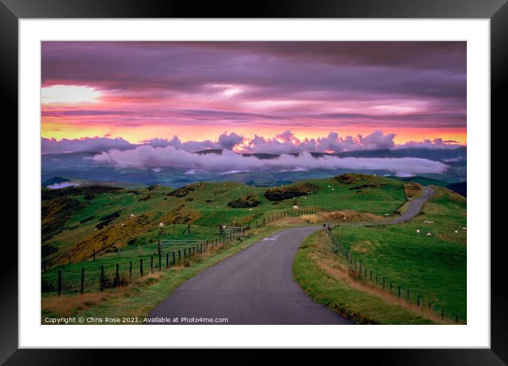 After rain, near Machynlleth Framed Mounted Print by Chris Rose