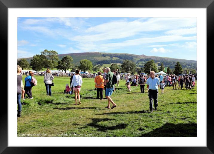 Village country show, Hope, Derbyshire, UK. Framed Mounted Print by john hill