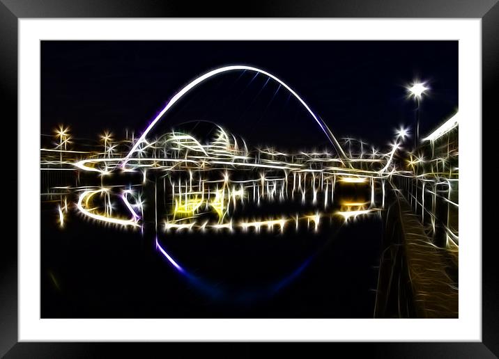 quayside fractalius Framed Mounted Print by Northeast Images