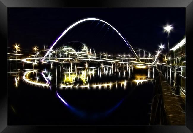 quayside fractalius Framed Print by Northeast Images